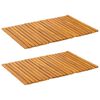 vidaXL Tapis de bain Naturel 60 x 40 cm Bois d'Acacia Massif