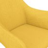 vidaXL Chaise pivotante de salle &agrave; manger Jaune Tissu