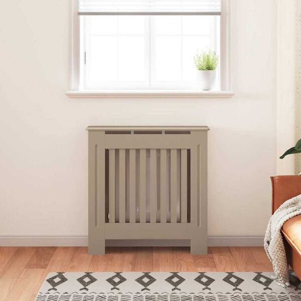 vidaXL Cache-Radiateur Marron 78 x 19 x 81,5 cm Bois d'ingénierie