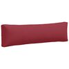 vidaXL Coussins de palette lot de 2 rouge bordeaux tissu