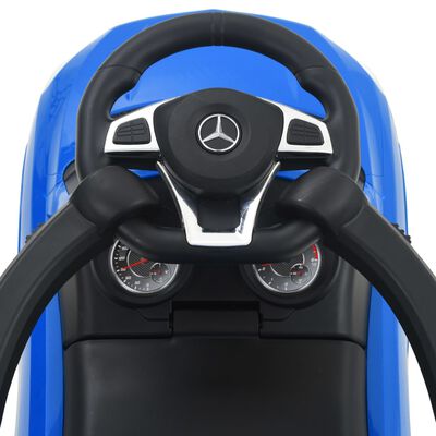 vidaXL Voiture à roulettes avec poussoir Mercedes Benz GLE63 Bleu