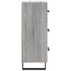 vidaXL Buffet Sonoma gris 34,5x34x90 cm Bois d'ing&eacute;nierie