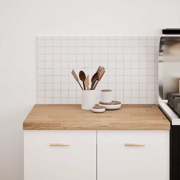 vidaXL Plan de travail de cuisine bois de ch&ecirc;ne massif rectangulaire