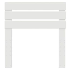 vidaXL T&ecirc;te de lit avec t&ecirc;te de lit Blanc 75 cm Bois d'ing&eacute;nierie