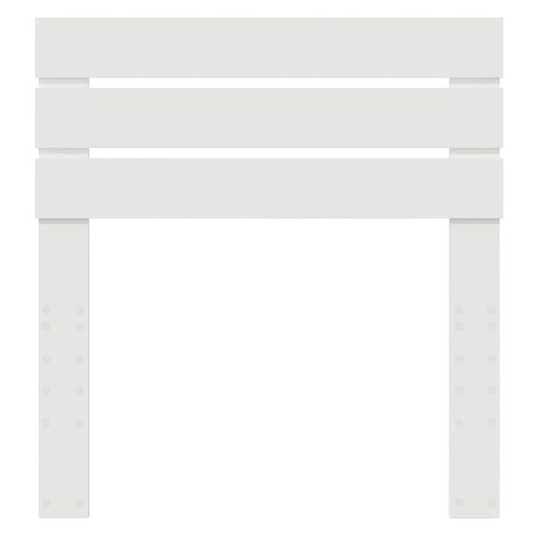 vidaXL T&ecirc;te de lit avec t&ecirc;te de lit Blanc 75 cm Bois d'ing&eacute;nierie