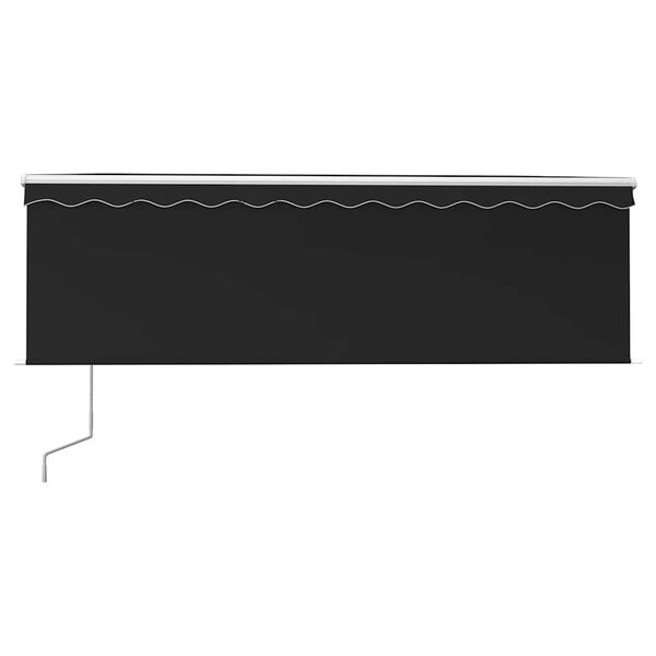 vidaXL Auvent automatique rétractable avec store 4x3 m Anthracite