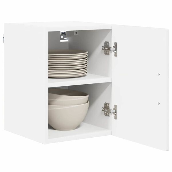 vidaXL Armoire de cuisine Lucca 2 pcs Blanc brillant 30 x 31 x 40 cm