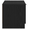 vidaXL Meuble TV Ch&ecirc;ne noir 80 x 35 x 36,5 cm Bois d'ing&eacute;nierie