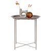 House Nordic Table d'appoint Anne 47 cm Rond Gris beige