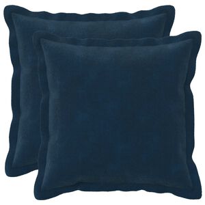 vidaXL Housse de coussin 2 pcs HOUTEN Bleu 35 x 35 cm