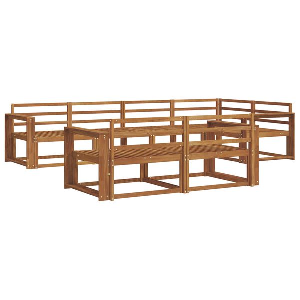 vidaXL Ensemble de canap&eacute;s d'ext&eacute;rieur 7 pcs Naturel