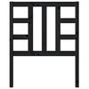 vidaXL T&ecirc;te de lit Noir 81x4x100 cm Bois massif de pin
