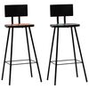 vidaXL Mobilier de bar 3 pcs Bois de récupération massif Multicolore