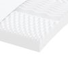 vidaXL Matelas en mousse blanc 100x220 cm 7 zones dureté 20 ILD