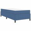 vidaXL Cadre de lit avec matelas Bleu 100 x 200 cm tissu