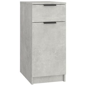 vidaXL Armoire de bureau Gris b&eacute;ton 33,5x50x75 cm Bois d'ing&eacute;nierie