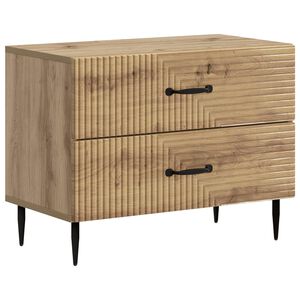 vidaXL Cabinet de chevet Ch&ecirc;ne artisanal 62 x 34,5 x 47,5 cm
