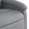 vidaXL Fauteuil inclinable &eacute;lectrique Gris clair Tissu