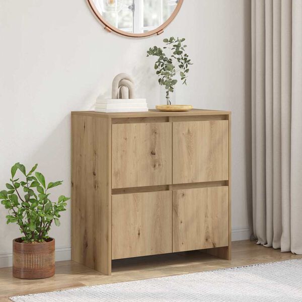 vidaXL Buffet Chêne artisanal 70 x 41 x 75 cm Bois d'ingénierie