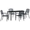 vidaXL Ensemble de salle &agrave; manger pour jardin 5 pcs Anthracite