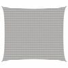 vidaXL Voile d'ombre Gris clair et blanc 6 x 8 m HDPE