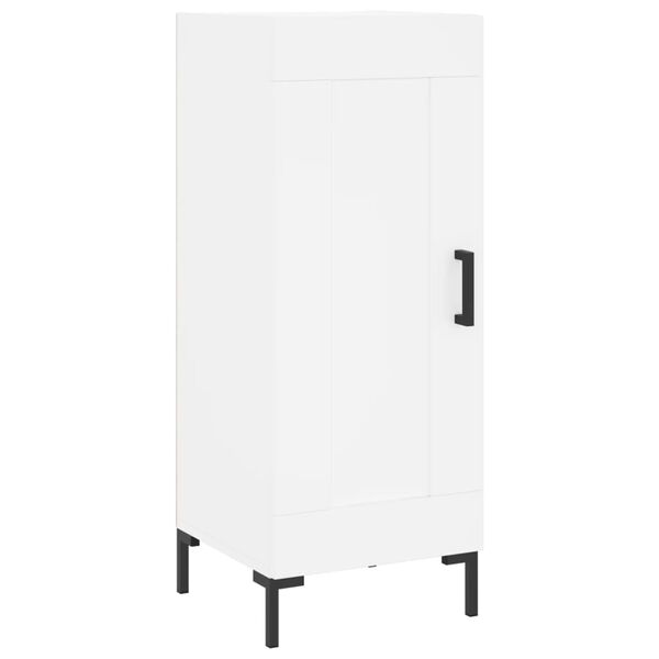 vidaXL Buffet blanc 34,5x34x90 cm bois d'ingénierie