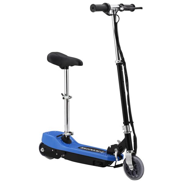 vidaXL Trottinette &eacute;lectrique avec si&egrave;ge 120 W Bleu