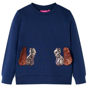 vidaXL Sweatshirt pour enfants bleu marine 104