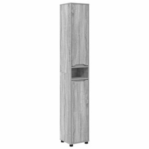 vidaXL Cabinet de salle de bain Gris Sonoma 30,5 x 30 x 195 cm