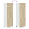 vidaXL Armoire réfrigérée "Lyon" Chêne Sonoma 60 x 57 x 207 cm Bois d'ingénierie