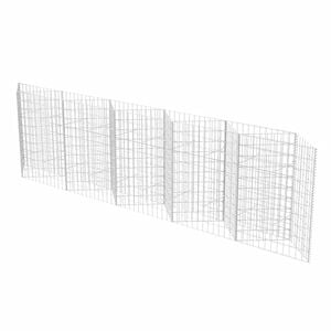 vidaXL Panier de gabion Acier galvanis&eacute; 300x30x100 cm