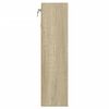 vidaXL Armoire &agrave; vitrine ch&ecirc;ne sonoma 100x15x58 cm bois d'ing&eacute;nierie