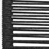 vidaXL Ensemble à manger de jardin 3 pcs Corde en coton et acier Noir