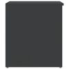 vidaXL Coffre de rangement Gris brillant 84x42x46 cm Bois d'ing&eacute;nierie