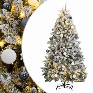 vidaXL Sapin de No&euml;l artificiel articul&eacute; 300 LED et boules 180 cm