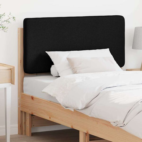 vidaXL T&ecirc;te de lit capitonn&eacute;e Marron et Noir 80 cm Pin massif