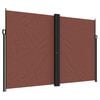 vidaXL Auvent lat&eacute;ral r&eacute;tractable marron 220x1000 cm