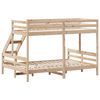 vidaXL Lit superpos&eacute; sans matelas 80x200/140x200 cm bois massif