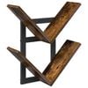 vidaXL &Eacute;tag&egrave;re Murale Flottante Ch&ecirc;ne fum&eacute; 43 x 15 x 47 cm