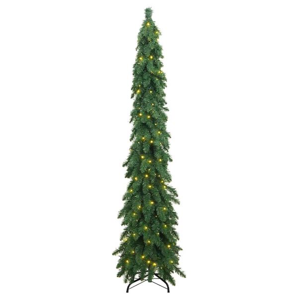 vidaXL Arbre de Noël artificiel pré-éclairé avec 100 LED 180 cm
