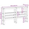 vidaXL T&ecirc;te de lit avec &eacute;tag&egrave;res 150 cm bois massif de pin