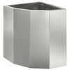 vidaXL Jardini&egrave;re d'Angle Argent 30 x 30 x 35 cm Acier galvanis&eacute;