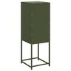 vidaXL Buffet vert olive 36x39x107 cm acier