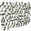 vidaXL Cl&ocirc;tures &agrave; treillis de saule 5pcs feuille artificielle 180x60cm