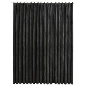 vidaXL Rideau occultant avec crochets Velours Anthracite 290x245 cm