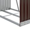 vidaXL Porte-b&ucirc;ches marron 80x45x120 cm acier galvanis&eacute;