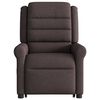 vidaXL Fauteuil inclinable marron fonc&eacute; tissu