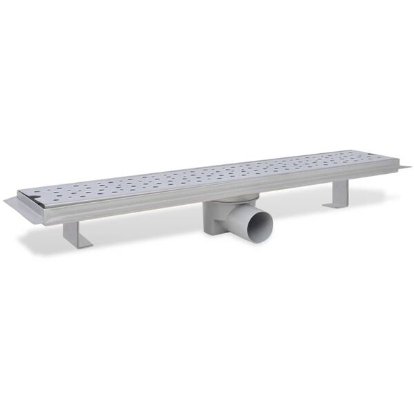 vidaXL Drain de douche lin&eacute;aire 630x140 mm acier inoxydable