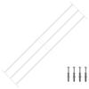 vidaXL Grille de s&eacute;curit&eacute; pour fen&ecirc;tres avec 3 barres transversales