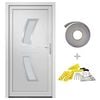 vidaXL Porte d'entr&eacute;e Blanc 88x200 cm PVC